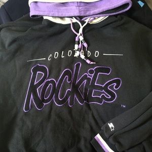 Super dope Colorado Rockies starter hoodie